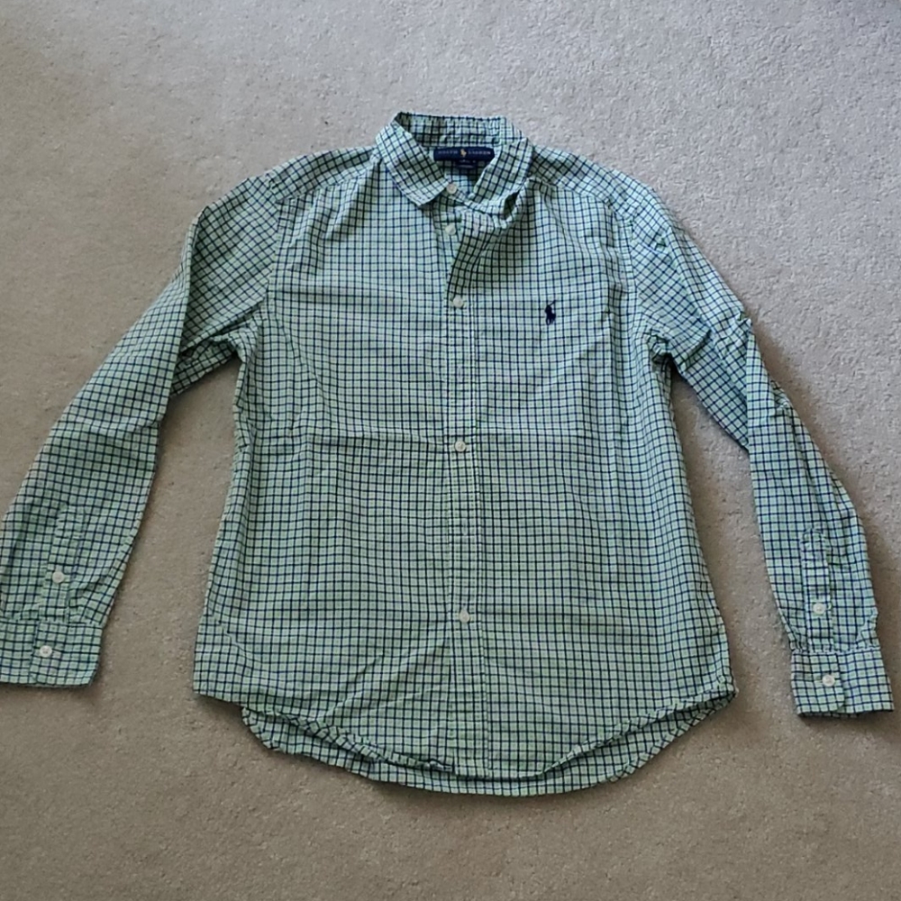 Polo long sleeve button down shirt Size 14/16